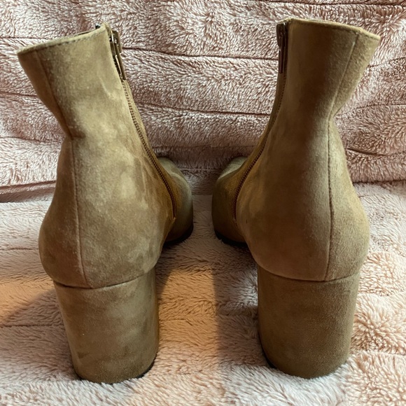 Aldo suede heeled boots. Fralissi. Size 10. Olive green/brown. - Picture 4 of 6